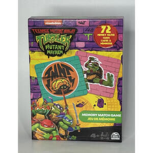 Teenage Mutant Ninja Turtles MEMORY MATCH GAME NIckelodeon  New .